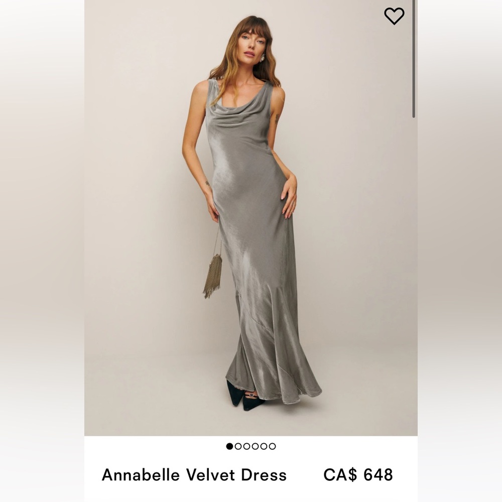 Reformation Velvet Dress